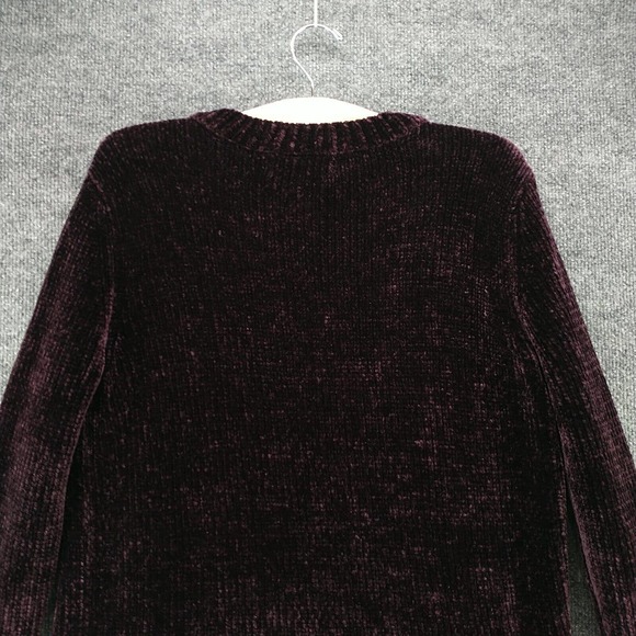 Orvis Women's Knit Sweater Purple Medium Long Sleeve Crew Neck Regular Fit - Picture 6 of 11